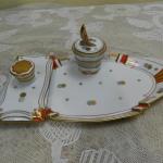 Art deco porcelánový kalamář - Slavkov, 1932 Art deco porcelánový kalamář - Slavkov, 1932