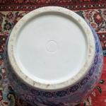 Čínský ručně malovaný porcelánový květináč  Čínský ručně malovaný porcelánový květináč