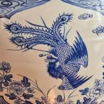 Čínský ručně malovaný porcelánový květináč  Čínský ručně malovaný porcelánový květináč