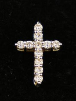 Zlatý křížek s diamanty Zlatý křížek s diamanty