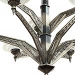 Velký lustr Art Deco, 1930s, Francie Velký lustr Art Deco, 1930s, Francie