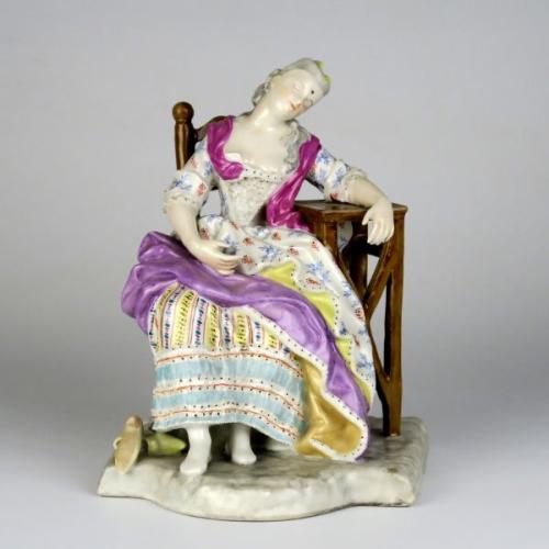 Spící dáma, 18 cm, Vídeň, 1848 Spící dáma, 18 cm, Vídeň, 1848