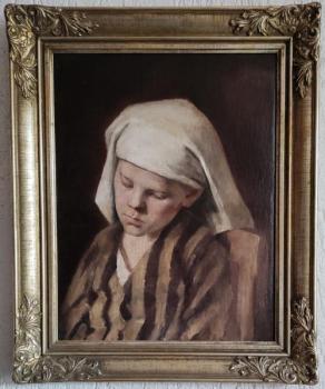 Jelínek Josef : Portrét chlapce, dat. 1890 Jelínek Josef : Portrét chlapce, dat. 1890