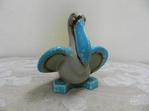 Art deco keramická soška, pelikán - Ditmar Urbach Art deco keramická soška, pelikán - Ditmar Urbach