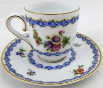 Kávový šálek s modrým věnečkem - Rosenthal Kávový šálek s modrým věnečkem - Rosenthal