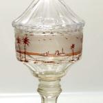 Pohár s víkem, egyptský motiv Pohár s víkem, egyptský motiv