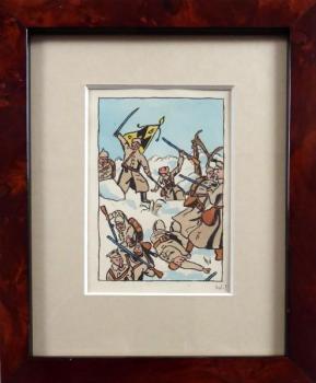 Útok pruské armády, první světová válka Útok pruské armády, první světová válka