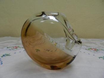 Váza z hutního skla - návrh Karel Wunsch  Váza z hutního skla - návrh Karel Wunsch