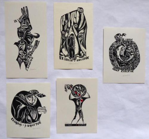 Anna Grmelová - Pět ex libris J. Runštuk Anna Grmelová - Pět ex libris J. Runštuk