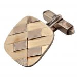 Stříbrné manžetové knoflíčky s reliéf. obdélníčky Stříbrné manžetové knoflíčky s reliéf. obdélníčky