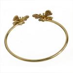 Zlatý náramek s růžovými safíry a brilianty Zlatý náramek s růžovými safíry a brilianty