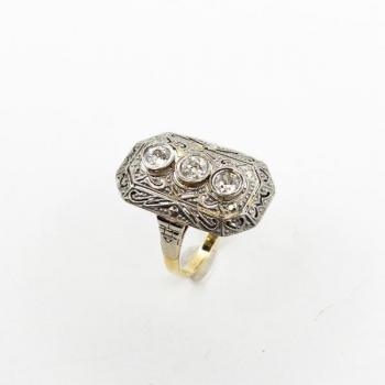 Briliantový prsten, Art Deco Briliantový prsten, Art Deco