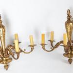 Párové starožitné lustry Mazarin Bronzové Párové starožitné lustry Mazarin Bronzové