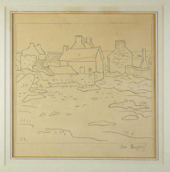 Jan Zrzavý - Domky na Île de Sein Jan Zrzavý - Domky na Île de Sein