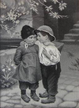 Gobelín - Rozhovor mezi chlapci (Francie)  Gobelín - Rozhovor mezi chlapci (Francie)