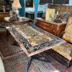 Jídelní stůl s mramorovou deskou Pietra- dura Jídelní stůl s mramorovou deskou Pietra- dura