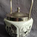 Dóza, cukřenka, Art deco, zn. Jílové u Děčína  Dóza, cukřenka, Art deco, zn. Jílové u Děčína