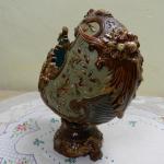 Nástolec, majolika - Wilhelm Schiller, Horní Grund Nástolec, majolika - Wilhelm Schiller, Horní Grund