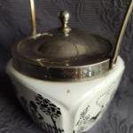 Dóza, cukřenka, Art deco, zn. Jílové u Děčína  Dóza, cukřenka, Art deco, zn. Jílové u Děčína