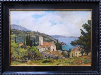 Joža Mikš - Záliv u středověkého města Joža Mikš - Záliv u středověkého města