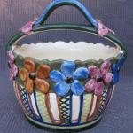 Košíček s květy, ruční malba, zn. Klenčí Košíček s květy, ruční malba, zn. Klenčí