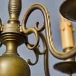 Starožitný bronzový lustr, Vlámsko, 1850 Starožitný bronzový lustr, Vlámsko, 1850