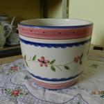 Keramický květináč malovaný Keramický květináč malovaný