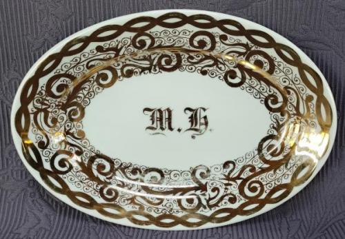 Talířek s monogramem, zn. P&L(Ostrov u Karl.Varů) Talířek s monogramem, zn. P&L(Ostrov u Karl.Varů)