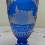 Modrý lázeňský Pohár Teplitz Teplice Modrý lázeňský Pohár Teplitz Teplice