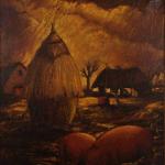 Velký meziválečný obraz. Signovaný. 138 x 117 cm Velký meziválečný obraz. Signovaný. 138 x 117 cm