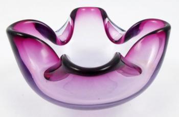 Miska z ametystového skla Miska z ametystového skla