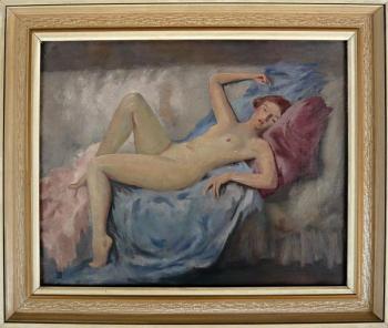 Monogram S.W. - Ležící dívčí akt Monogram S.W. - Ležící dívčí akt