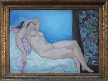 Stalla - Ležící dívčí akt Stalla - Ležící dívčí akt