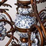 Starožitný delftský lustr velký Starožitný delftský lustr velký