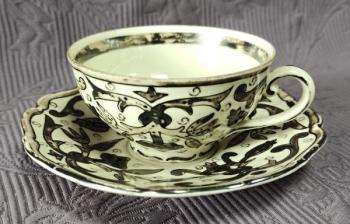 Šálek s podšálkem, zn. Slavkov  Šálek s podšálkem, zn. Slavkov