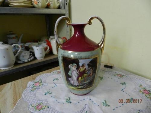 Zlacená malovaná váza - Čechy Zlacená malovaná váza - Čechy