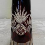 Art deco broušená rubínová karafa Art deco broušená rubínová karafa