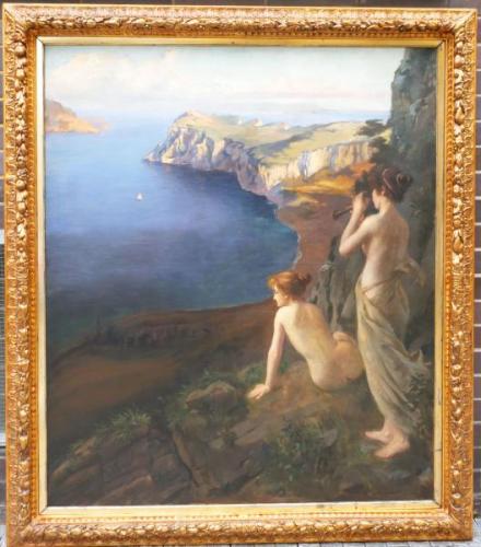 Obraz v rámu - Dívky na pobřeží Obraz v rámu - Dívky na pobřeží