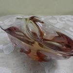 Autorský skleněný objekt, hutně tvarované sklo Autorský skleněný objekt, hutně tvarované sklo