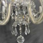 Skleněný lustr, křišťál, Čechy 1920 Skleněný lustr, křišťál, Čechy 1920