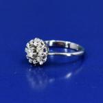 Au 750/1000/ 2,65 g, brilliant cut diamonds 0,20 ct Au 750/1000/ 2,65 g, brilliant cut diamonds 0,20 ct
