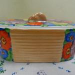 Art deco ručně malovaná dóza - Terra, Teplice Art deco ručně malovaná dóza - Terra, Teplice