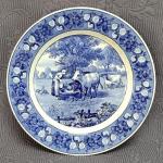 Dezertní talíř, vesnický motiv, zn.Villeroy & Boch Dezertní talíř, vesnický motiv, zn.Villeroy & Boch