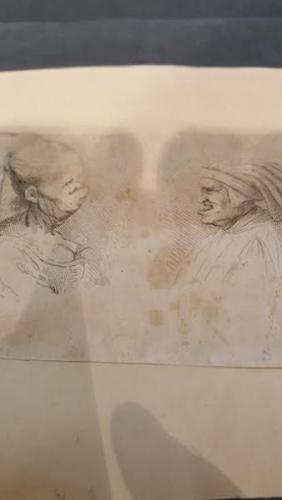 Václav Hollar,Karikatura hlav dle Leonarda Václav Hollar,Karikatura hlav dle Leonarda