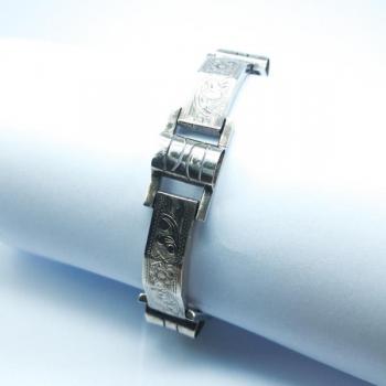 STŘÍBRNÝ NÁRAMEK, ART DECO STŘÍBRNÝ NÁRAMEK, ART DECO