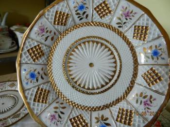 Sada zlacených talířů Míšeň Sada zlacených talířů Míšeň