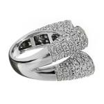 Designový zlatý prsten se smaragdy a brilianty Designový zlatý prsten se smaragdy a brilianty