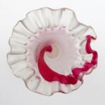 Vázička s růžovým pruhem Vázička s růžovým pruhem