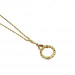 Zlatý secesní náhrdelník s diamantky Zlatý secesní náhrdelník s diamantky