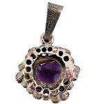 STŘÍBRNÝ PŘÍVĚS ”BUBLINKOVÝ” S AMETYSTEM ART DECO STŘÍBRNÝ PŘÍVĚS ”BUBLINKOVÝ” S AMETYSTEM ART DECO